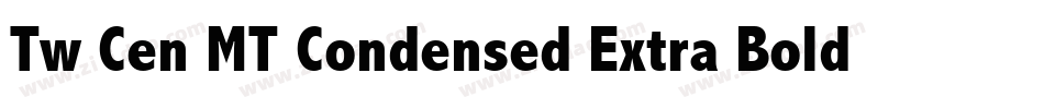 Tw Cen MT Condensed Extra Bold字体转换
